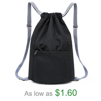 Custom Heavy Duty Lightweight Travel Sport Basketball String Bag Waterproof Drawstring Backpack