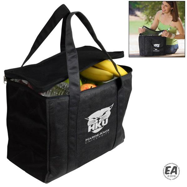 Picnic Recycled PET Cooler Bag Custom Printed Portable Large Insulated Tote Bag Thermal Lunch Cooler Bag