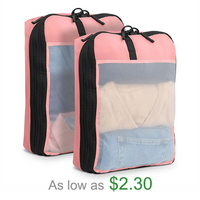 2 Piece Sets Travel Compression Packing Cubes