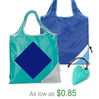 Reusable Nylon Foldable Supermarket Shopping bag wholesale custom Eco Friendly Polyester folding tote bag