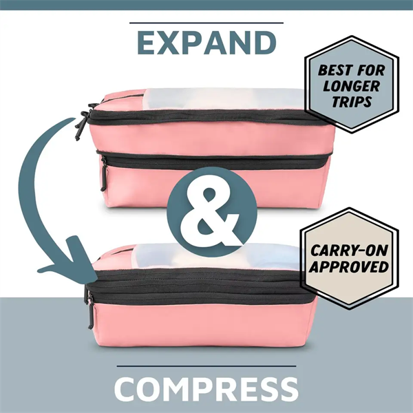 2 Piece Sets Travel Compression Packing Cubes