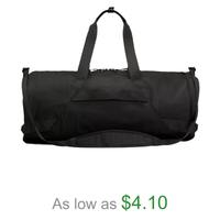 Custom Heavy Duty Large Fitness Travel Duffle Bag Waterproof Black Nylon Mens Sports Gym Duffel Bag