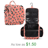 Hanging Toiletry Bag Travel Cosmetics Bag Full Print Makeup Bag Large Capacity