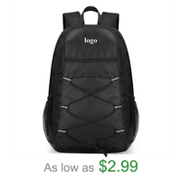 Promotion Foldable Outdoor Backpack Custom Logo High Quality Oxford Travel Sport Mens Packable Back Pack