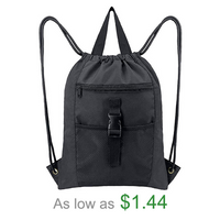 Custom Drawstring Backpack Bag Large Capacity Gym String Cinch Sack Back Pack with Pockets