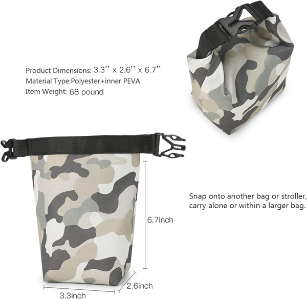 Insulated Snack Bag Reusable Sandwich Bags Leakproof Food Storage Small Lunch Bag For Picnic