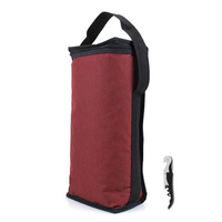 2 Bottle Wine Carrier Bag Tote Insulated Champagne Waterproof Picnic Wine Cooler Bags