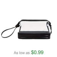 Transparent Portable Cometic Bag Waterproof Large Storage Bag Women's Mutational Toiletry Bag