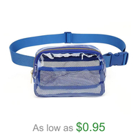 Clear Bag Stadium Crossbody Fanny Pack Women Men for Travel Beach Events