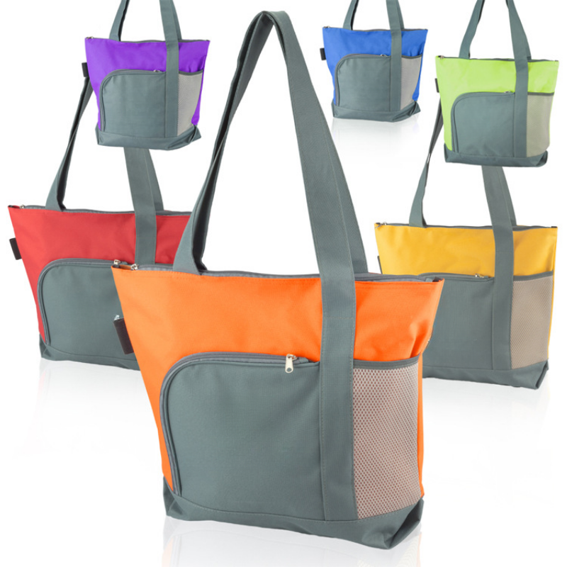 Waterproof Oxford Cloth Foldable Shopping Bag Portable Patchwork Tote Bag