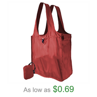 Custom Folding Tote Bag Environmental Supermarket Handbag Portable Advertising Polyester Folding Grocery Shopping Bag
