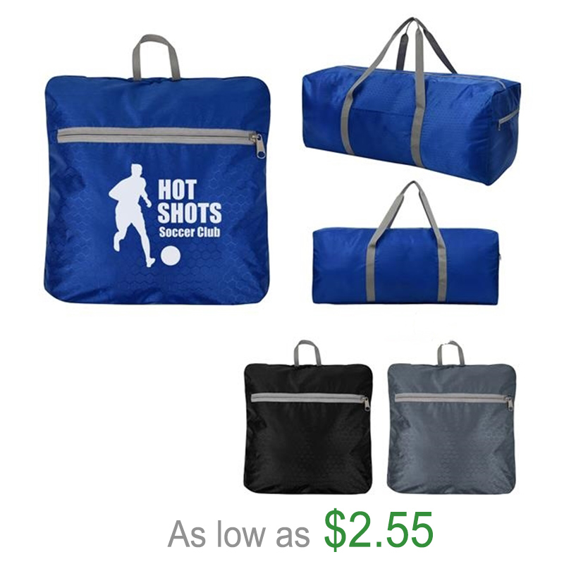 Big Capacity Foldable Lightweight Duffel Travel Storage Bag With Custom Logo