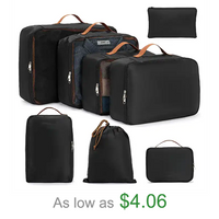 Packing Cubes 8 Set Luggage Packing Organizers Travel Cubes Suitcase Organizer Bags Set for Travel Accessories