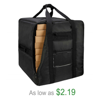 Durable Polyester Insulated Thermal Freezable Custom Ice Lunch Cooler Bag Large Cooler Cooler Bag for Pizza