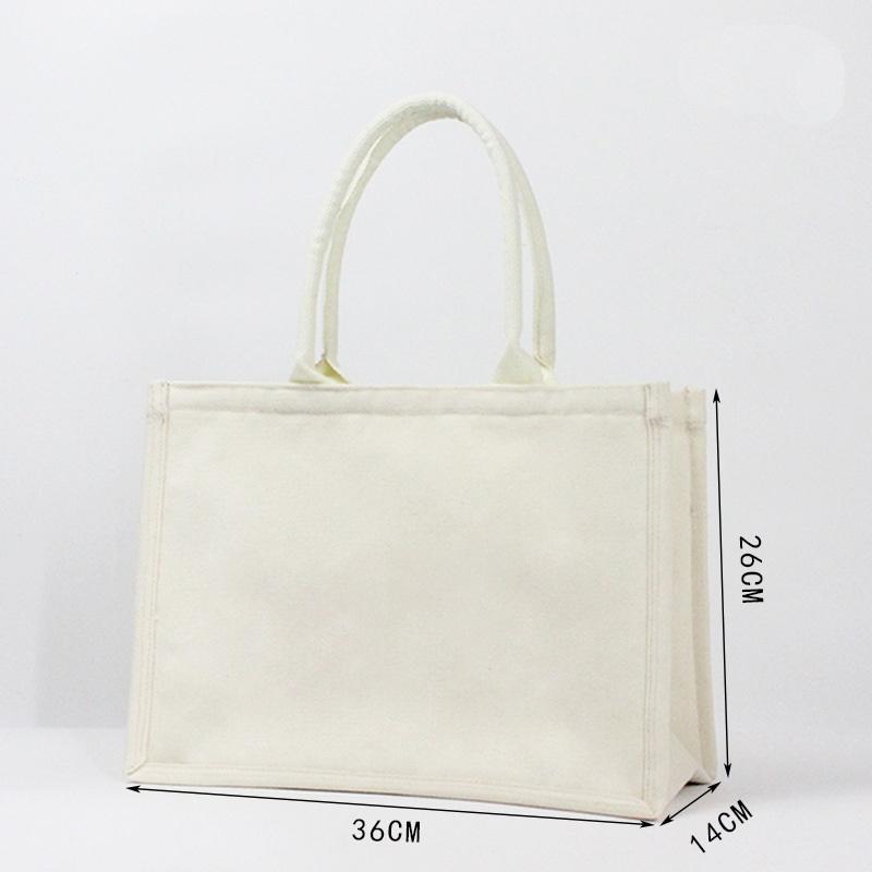 Amazon's Hot Sales Printed Logo Handbag Promotion Gift Bag Single Shoulder Bag Canvas Blank Tote Bag