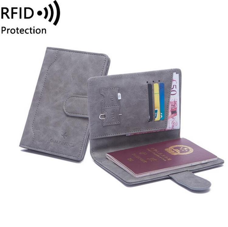Wholesale Business Vaccine PU Leather Ticket Holder Travel Passport Wallet Card Holder for Family Trip