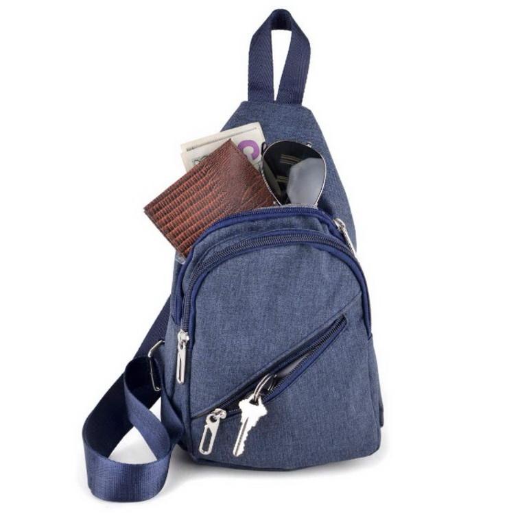 Portable Fashion Boys Sling Cross Body Pack Unisex Chest Bag Men's Crossbody Bag Single Shoulder
