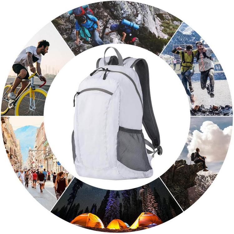 Large capacity lightweight foldable backpack waterproof promotional packable backpack daypack for travel hiking camping