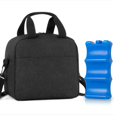 Black custom logo Breastmilk Cooler Bag Travel Baby Bottle Carrier Tote Bag Fits Up to 6 Large 9 Ounce Bottles