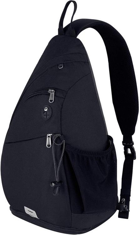 Waterproof custom logo men chest triangle sling bag for women large capacity multiple crossbody messenger bags
