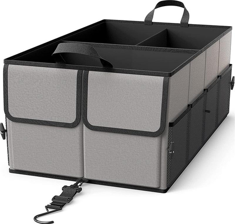 Hot Selling Car Organizer Box Trunk Organizer Storage Multi-Compartment Foldable Car Trunk Organizer with Adjustable Straps