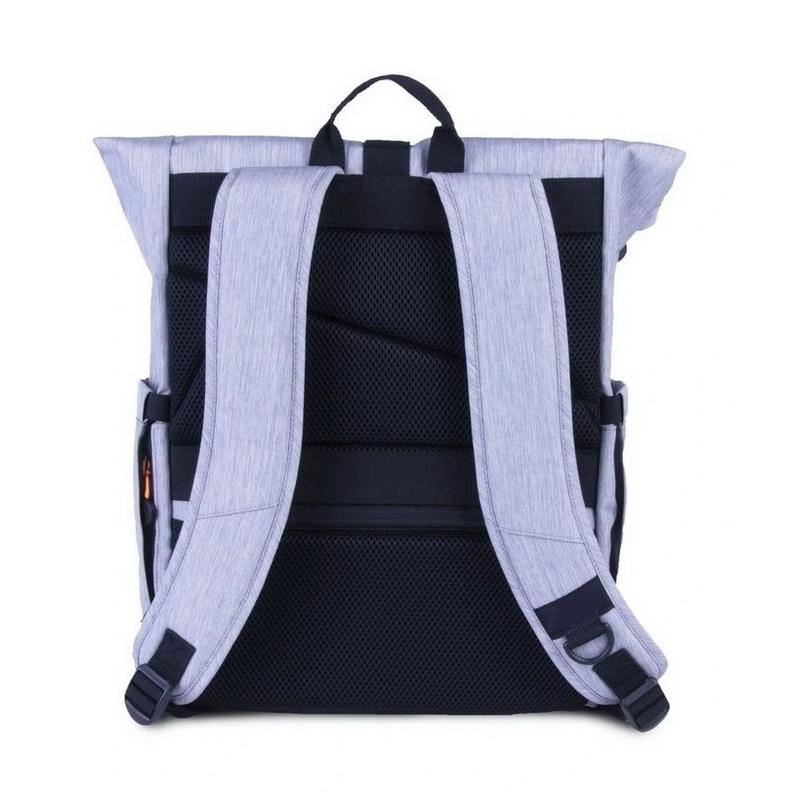 Unisex School Business Travel Laptop Rucksack Waterproof Anti-theft Bag Back Pack Roll Top Backpack with USB