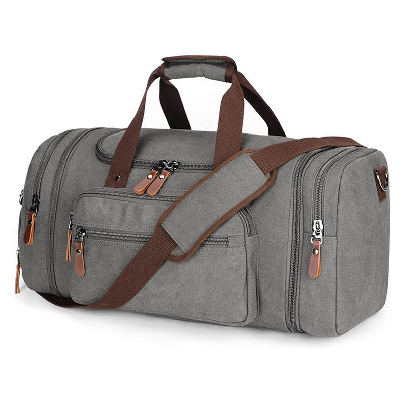 Travel Duffle Bag Men Large Foldable Travel Duffel Bag with Shoes Compartment Gym Fitness Bag