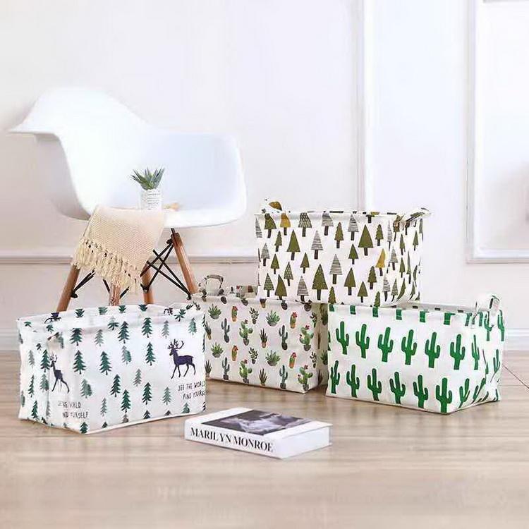 Cheap factory wholesale underwear storage bag cotton canvas storage organizer fabric bag