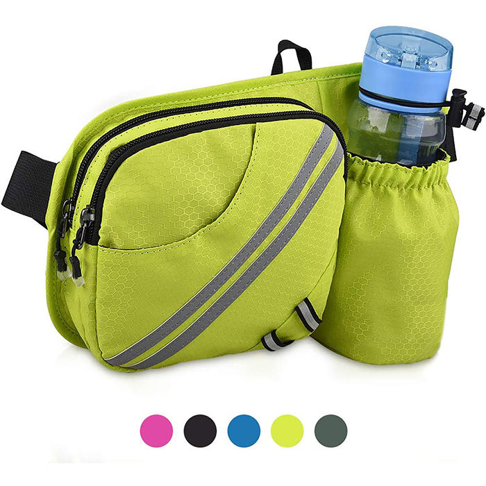 Outdoors Workout Traveling Hiking Large Waist Bag Pack for Men Women Hip Bum Bag With Water Bottle Holder