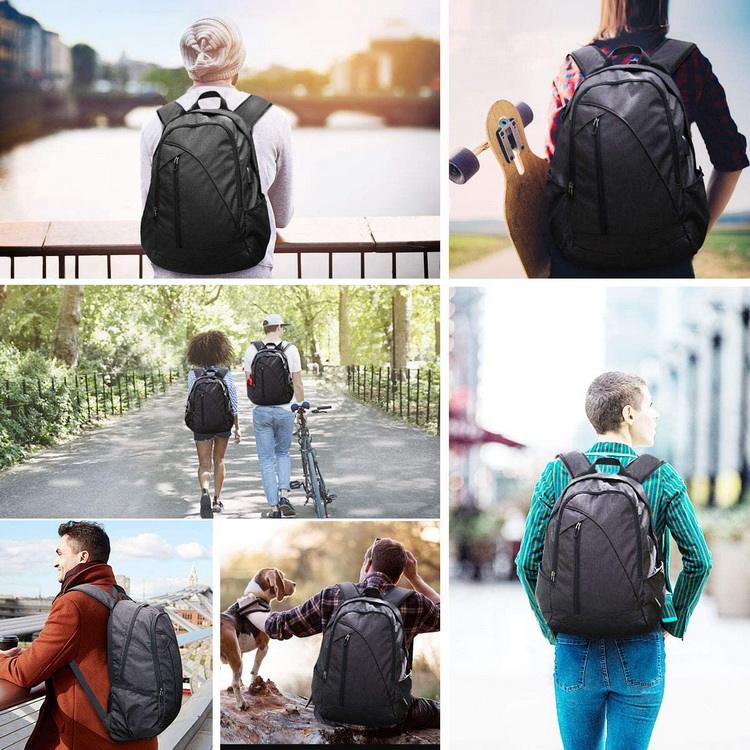 Wholesale anti theft laptop backpack with usb custom logo travel rucksack large capacity leisure backpacks