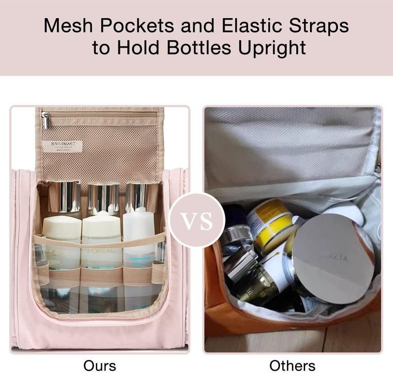 Shaving Dopp Kit Medium Waterproof Travel Bathroom Bags Portable Shower Organizer Large Cosmetic Hanging Toiletry Bags for Women