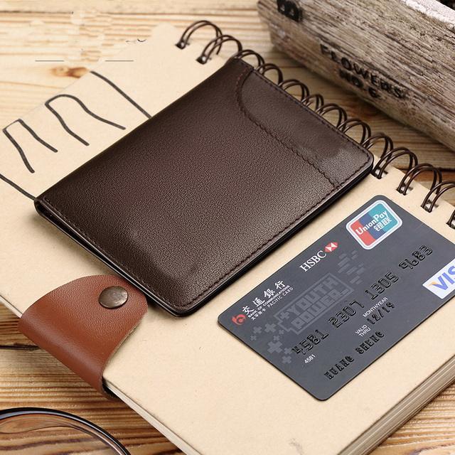 PU leather wallet document organizer travel men wallet and purse