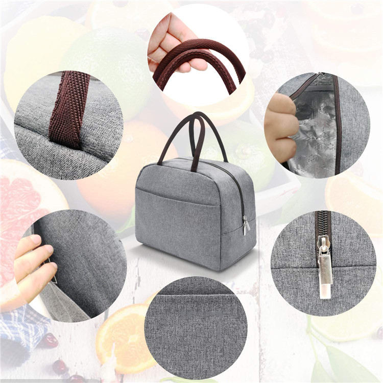 Multifunctional Fashion Large Capacity Lightweight Portable Tote Lunch Box for Women/Thermal Insulation Fabric for Cooler Bags