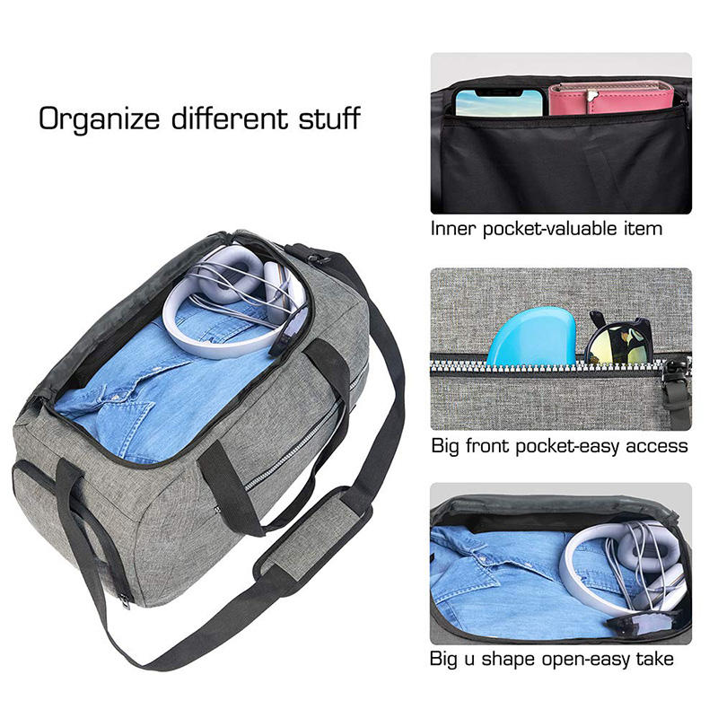 Customized Durable Large Capacity Weekender Travel Duffel Bag High Quality Polyester Gym Sport Bag For Men Women