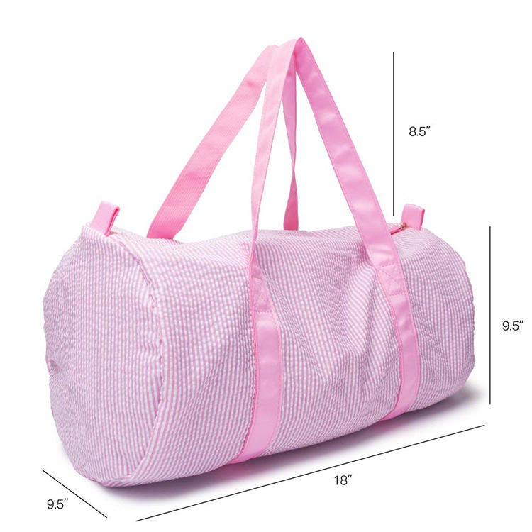 Wholesale Cheap Seersucker Polyester Dancing Ballet Class Sport Carry Tote Bag Small Travel Duffel Bag For Kids