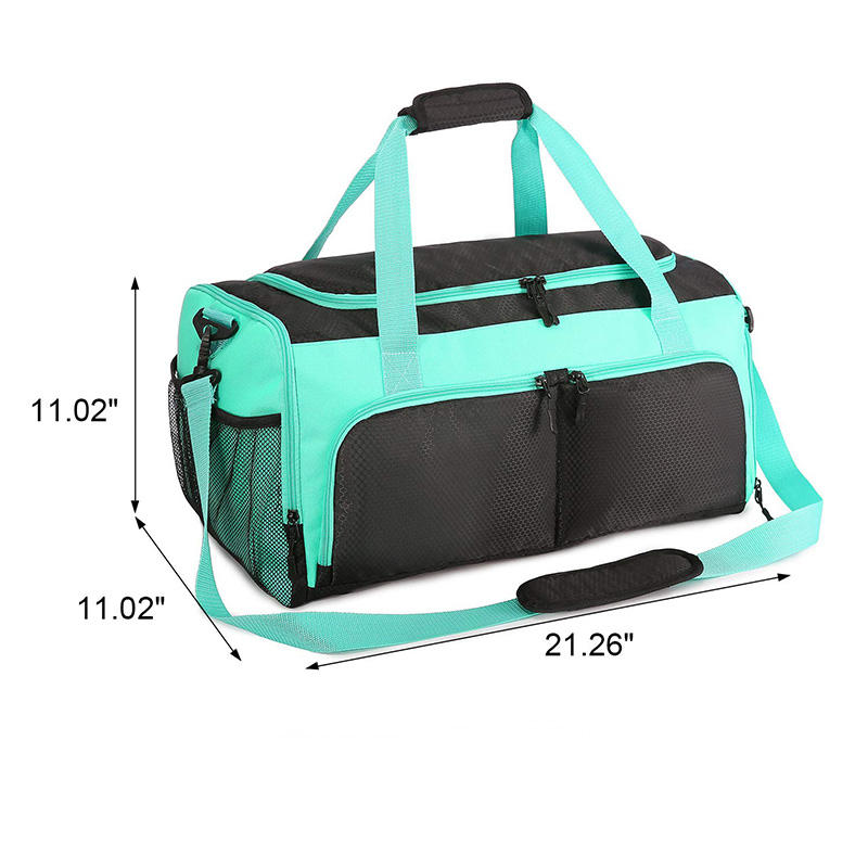 Factory Manufacture Customized Portable Sport Duffle Bag Weekend Travel Bag With Shoes Compartment