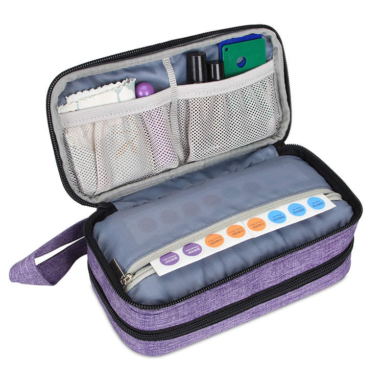 Multipurpose Cute Essential Oil Carry Zipper Bag Coin Purse Lipsticks Storage Mini Bag Fit In Women Handbag