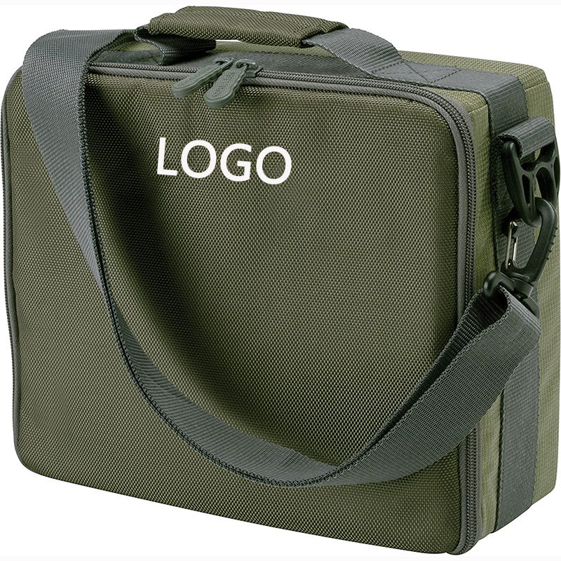 Custom Embroidery Logo 1680D Polyester Spring Creek Fishing Reel Gear Bag For Spinning Reels With Shoulder And Handle