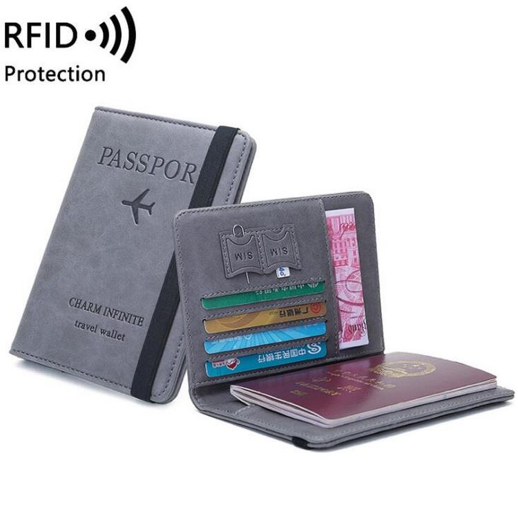 Men Sublimation Money Clutch Travel Passport Holder Cover PU Leather Passport and Vaccine Card Holder Wallet