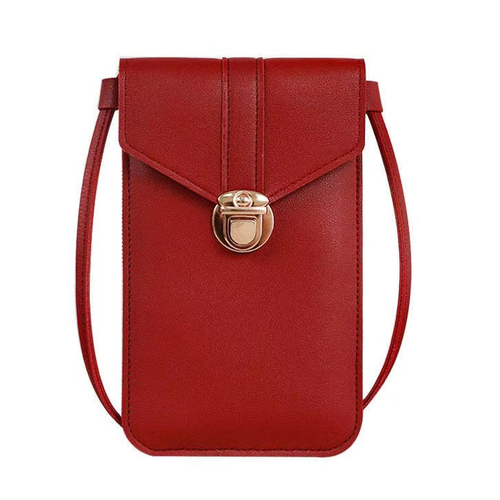 pu leather small cell phone crossbody bag for girls mobile bag for women wallet purse mini crossbody purse