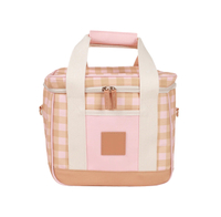 2023 Best Wholesale Large Insulation Print Lining Beach Cooler Bag Soft Non Woven Canvas Picnic Cooler Bag for Food And Wine