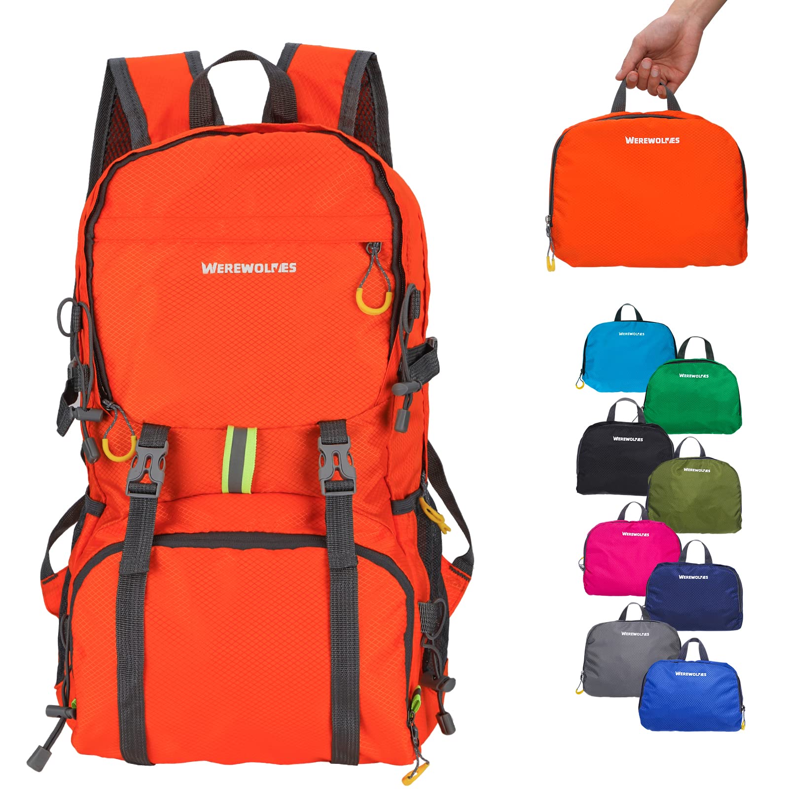 20/35L Lightweight Hiking Backpack Ultralight Water Resistant Travel Packable Daypack for Women Men