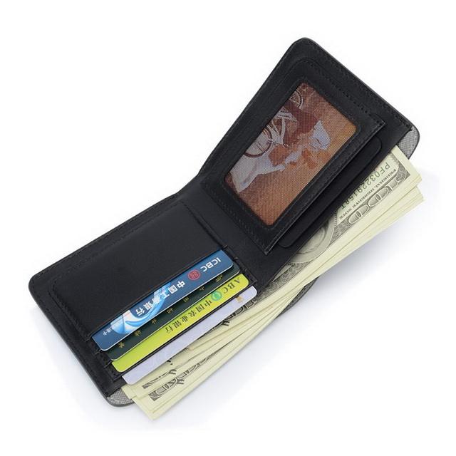 PU leather wallet document organizer travel men wallet and purse