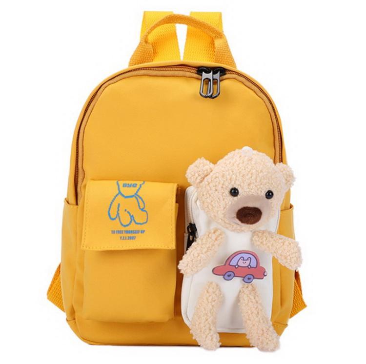 Hot Sale Girls Yellow School Backpacks Bag Daypack Small Kids Children Backpack Kindergarten Schoolbag Kid
