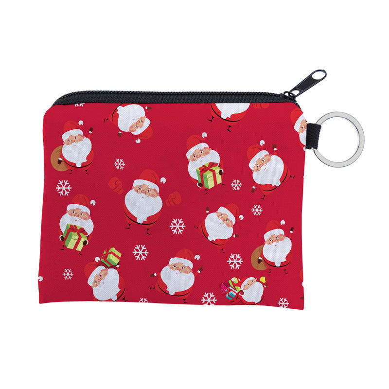 Christmas Gift Coin Wallet Waterproof Storage Bag Portable Personality Card Bag Key Bag