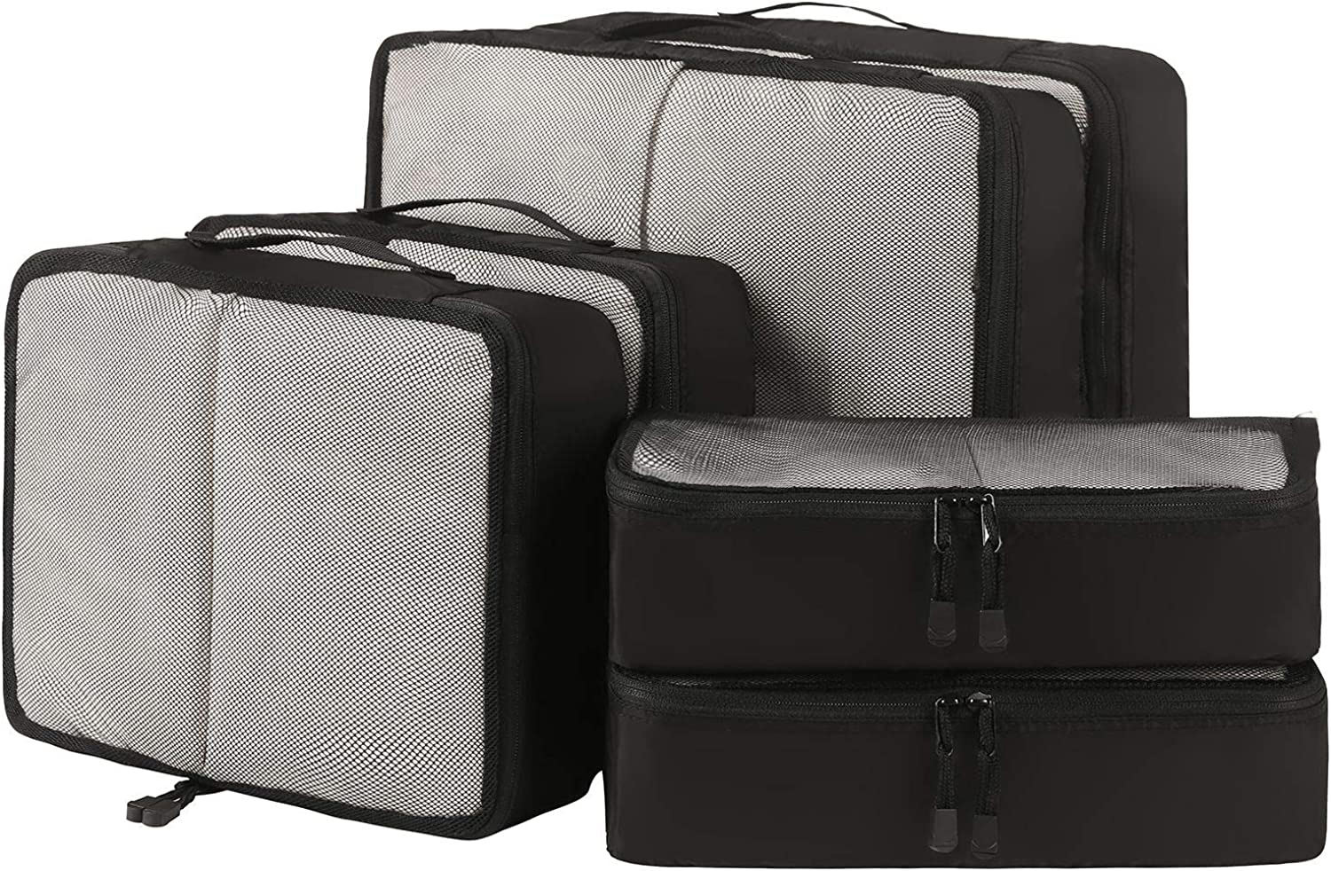 Traveling Custom Logo Waterproof 6 Set 3size Compression Packing Cubes Storage Luggage Organizer For Travel