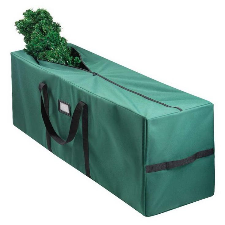 Custom Extra Large Reusable Durable Dustproof Oxford Artificial Tote Containers Christmas Tree Storage Bag