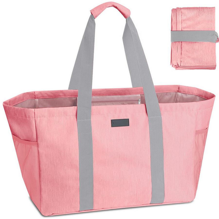 Extra Large Utility Tote Bag Folding Collapsible Grocery Shopping Organizer Women Customize Utility Shoulder Tote Daily Bag