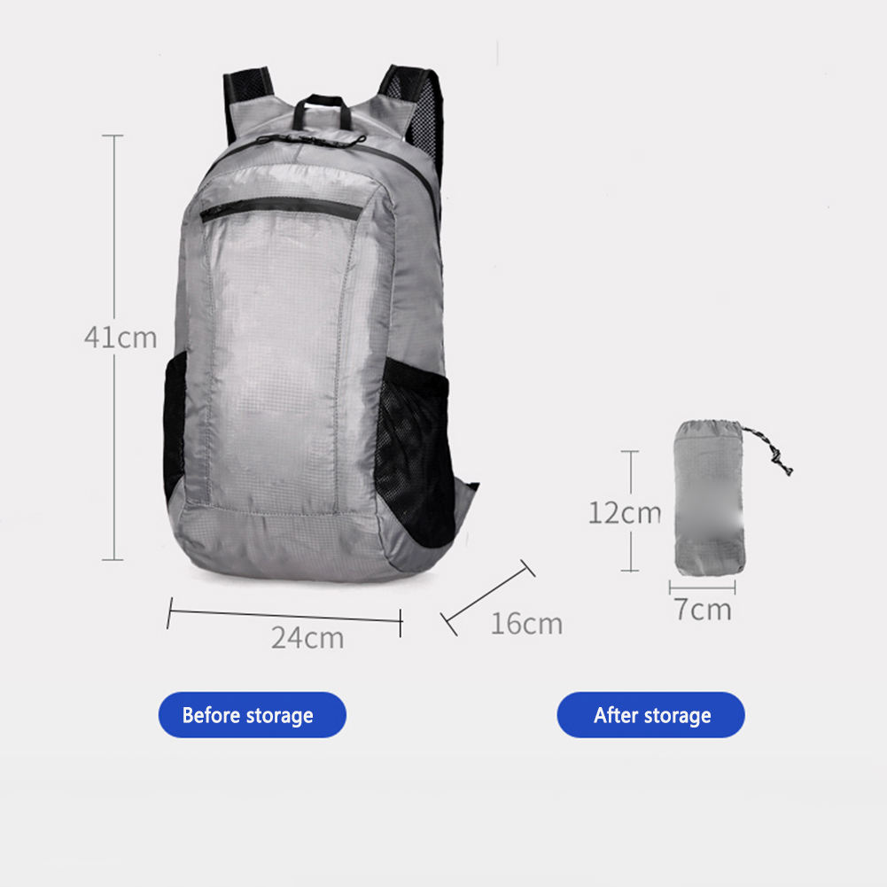 Lightweight Black Daypack Sports Bags Backpacks Foldable Waterproof Backpack Rucksack Und Tasche In Einem Klein