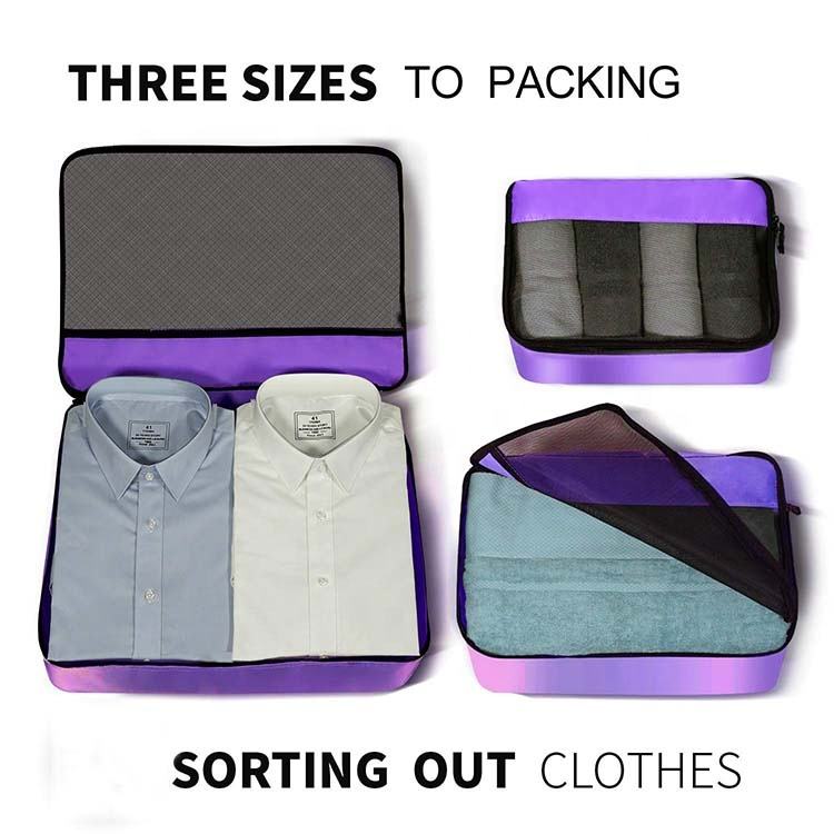 large space 6 pack clothes storage set bag organizer suitcase personalized travel compression packing cubes
